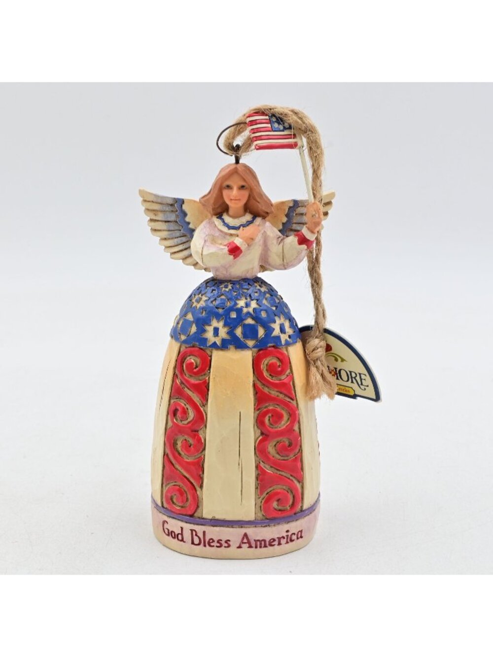 Jim Shore God Bless America Angel I Pledge Allegiance To The Flag 4014460